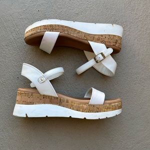 Steve Madden White Platform Sandal